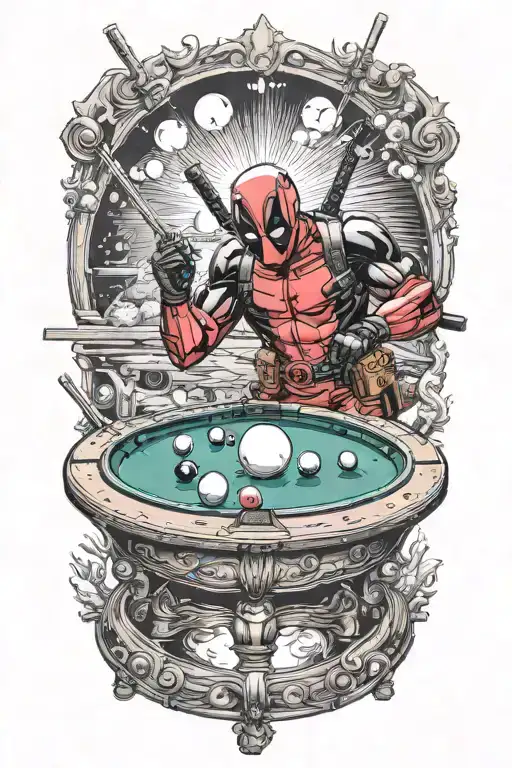 Deadpool Shooting Pool 8 Ball