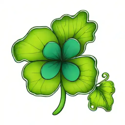 Four Leaf Clover Tattoo Inspired