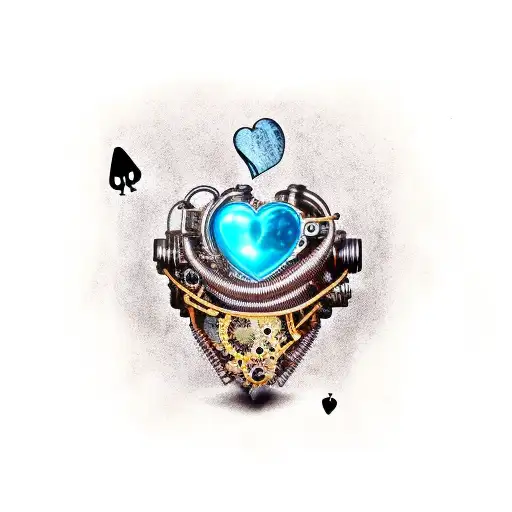 Broken Leaking Steampunk Heart