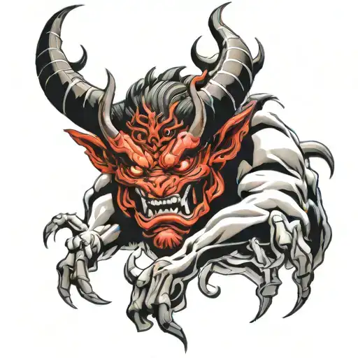 Red And Black Oni Inspired