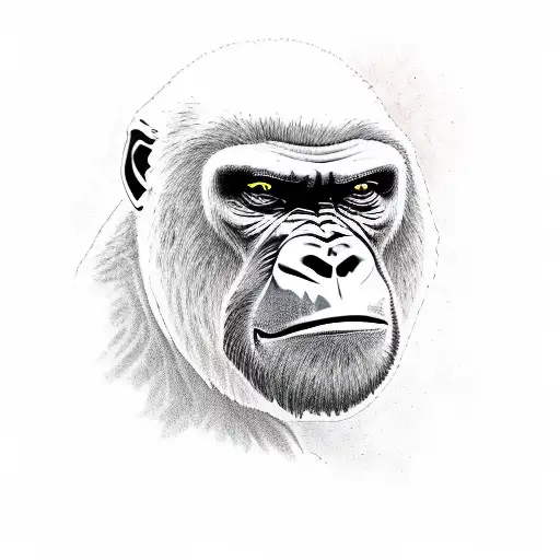 Angry Gorilla In A Motorcicle