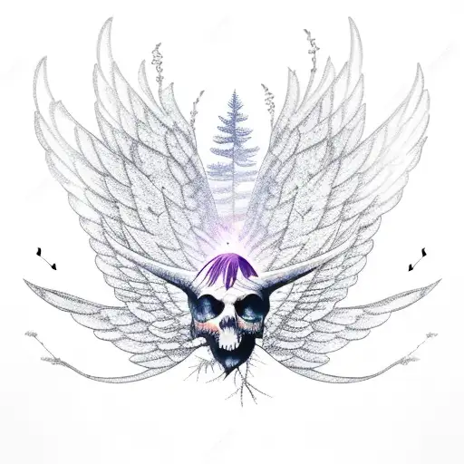 Tree With Wings And Candle