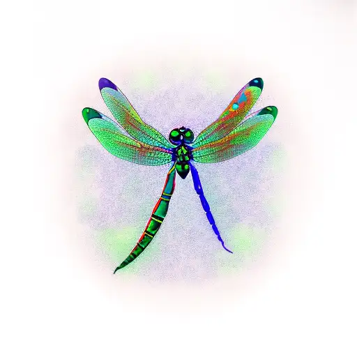 Whimsical Dragonfly Wiu Number 828 Hidden In The Body