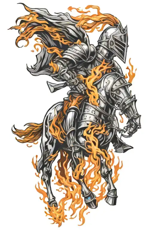 Knight In Fire