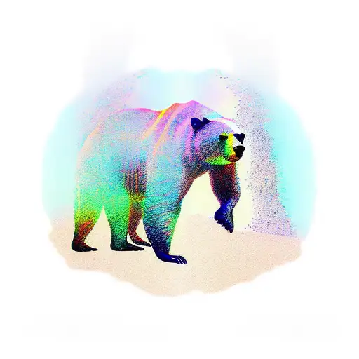 Pacific Bear Walking On The Mountains