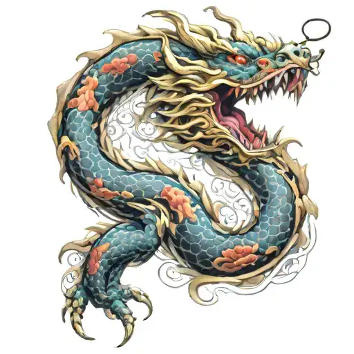 Japanese Dragon Wrapped