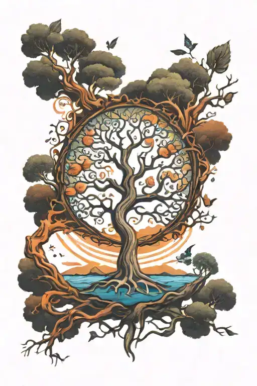 A Tree Of Life Representing The Good And Bad Of Mental Health
