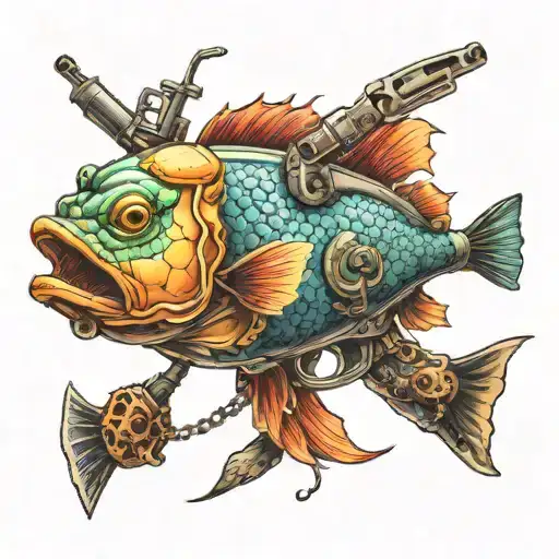 A Cool Fish And Gun