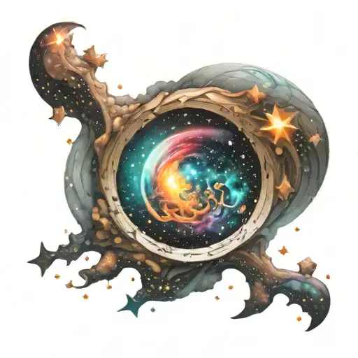 Galaxy Filled With Stars