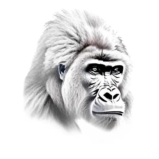 Gorilla Fighting Lion