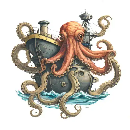 Octopus Breaks Submarine