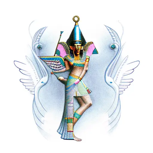 Neith Egyptian Mythology Hieroglyphic Feminine
