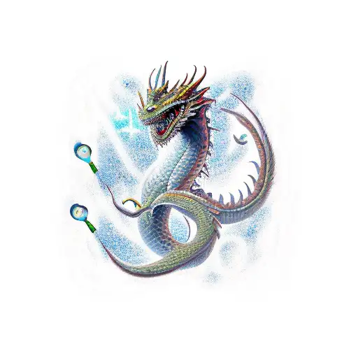 222222 With A Dragon Going Thru It