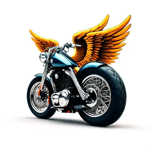 Motorcycle With Wings