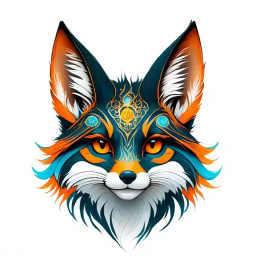 Four Tailed Kitsune Fox