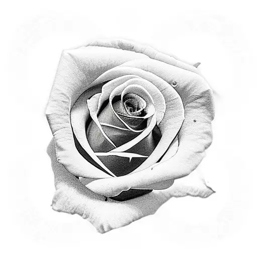 Single Black Rose With Stem Sharp Thorns Blood