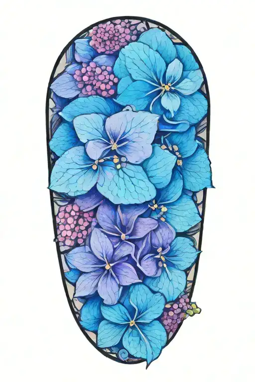 Hydrangea Flowers Intertwined