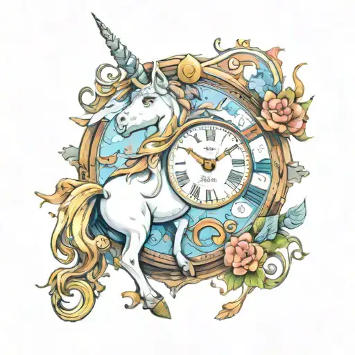 Unicorn Clock
