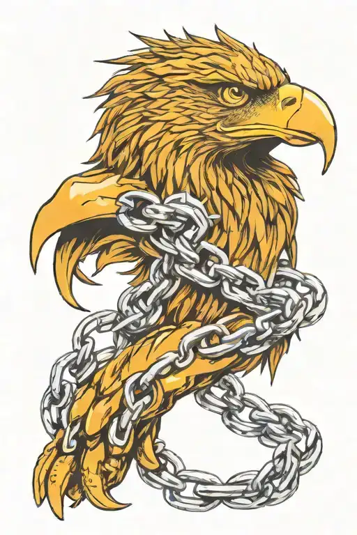 Eagle Claw With Chain Links