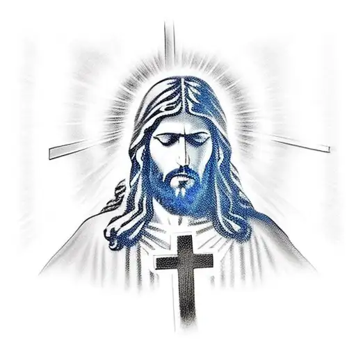 Large Cross With Jesus