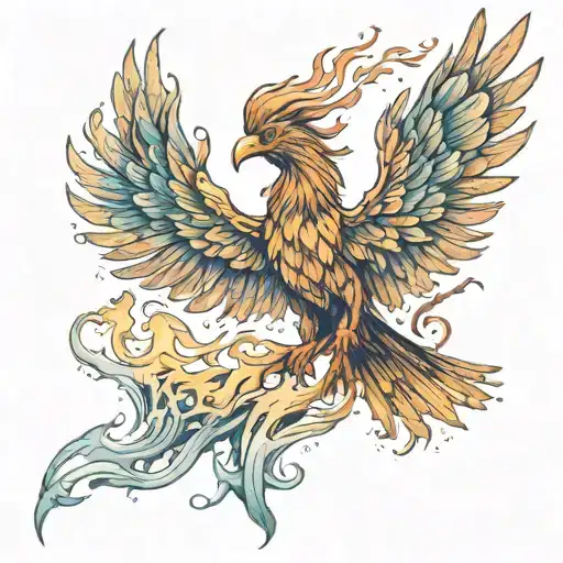 Phoenix Rising From The Ashes