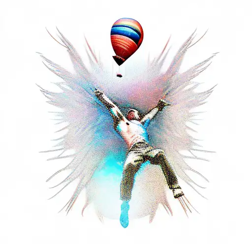 Icarus Falling Out Of The Sky Full Back