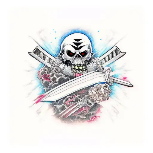 Shinigami Biting Katana