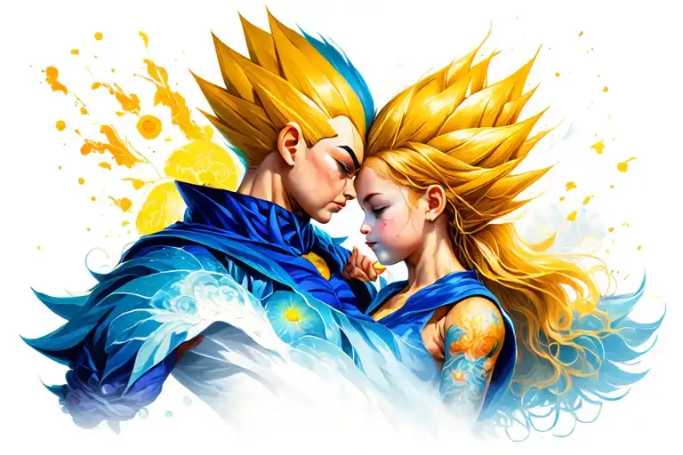 Vegeta And Her Daughter