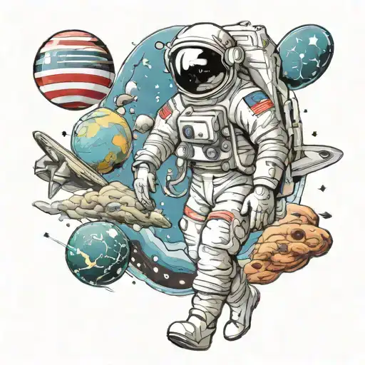 Astronaut Exploring