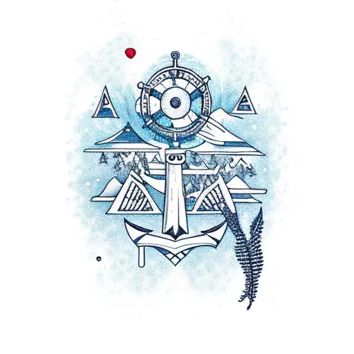 Nautical And Forest Whole Arm