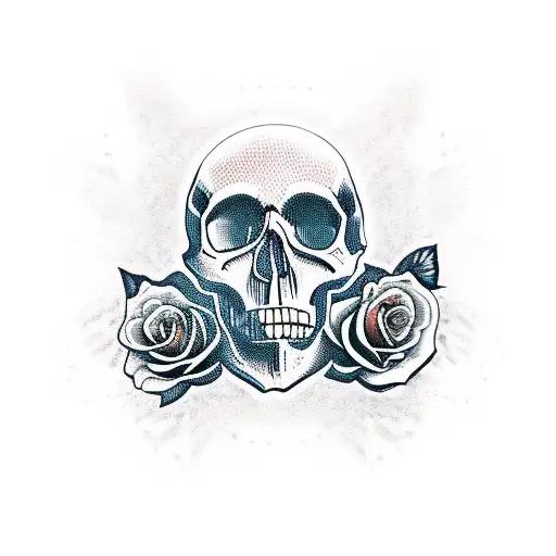 Skull And Roses