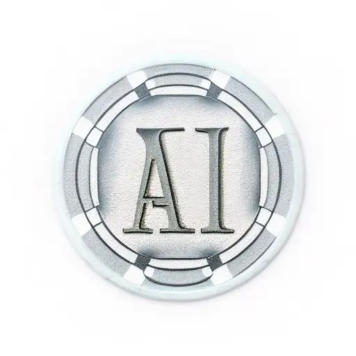 A Minimalist Stack Of Poker Chips With The Word 'Winner'