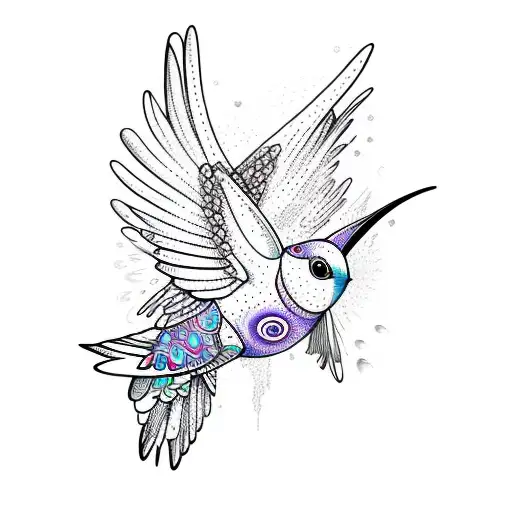 Psychedelic Hummingbird