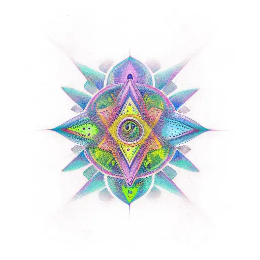 Spiritual Psychedelic Colorful Simple