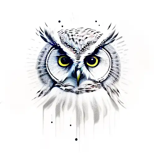 Owl With Two Chef Knives