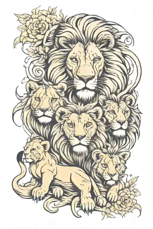 Lion Family