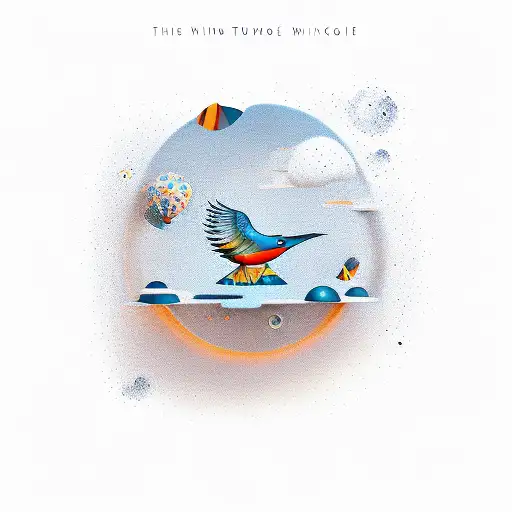 The Wind Up Bird Chronicle Book Cover With Minimalist Style