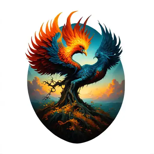 Tree Turning Into A Phoenix