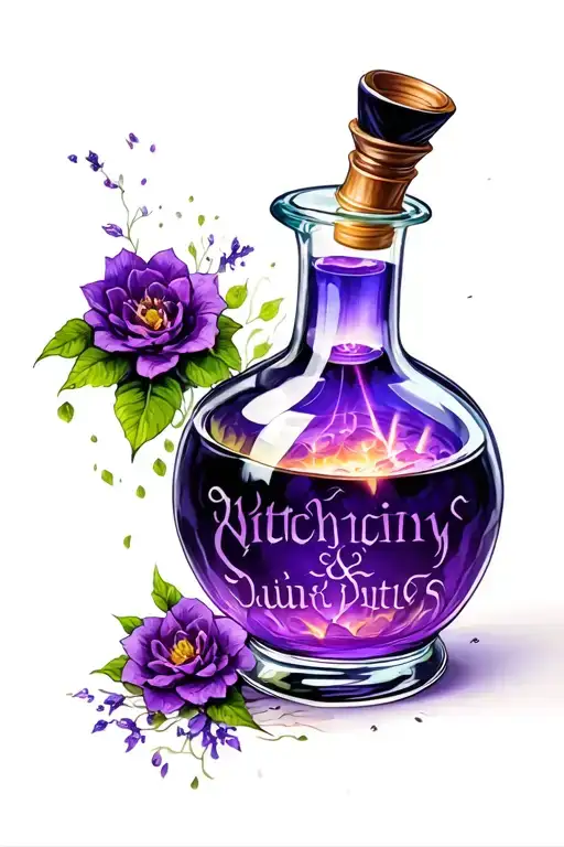 Witch Potions Bottle Held