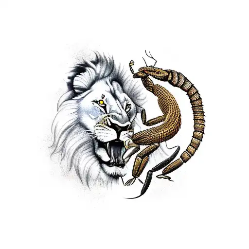 Lion And Scorpion Morph Fantasy