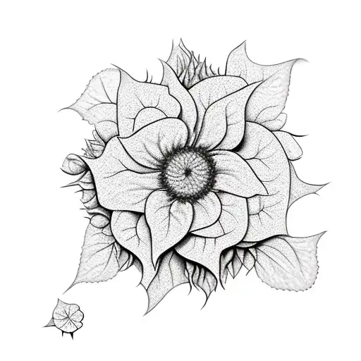 Morning Glory Sunflower Begonia Hibiscus Hydrangea