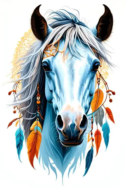Horse With Dream Catcher