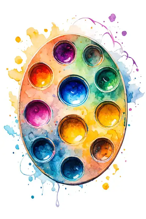 Watercolor Painting Palette