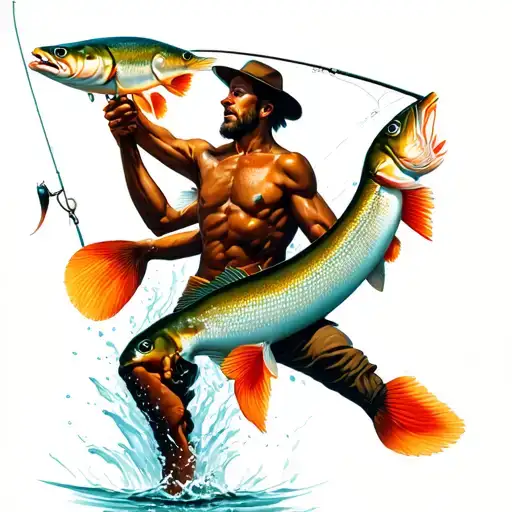 Feeder Fisherman Casting Their Line