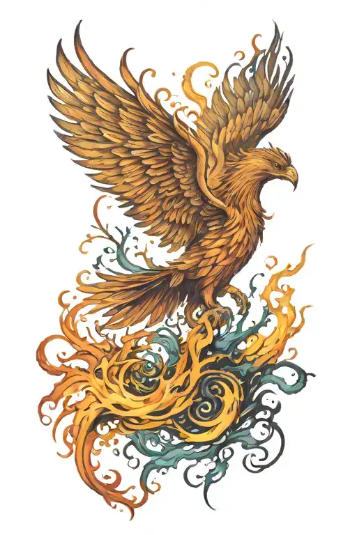 Phoenix Rising From The Ashes