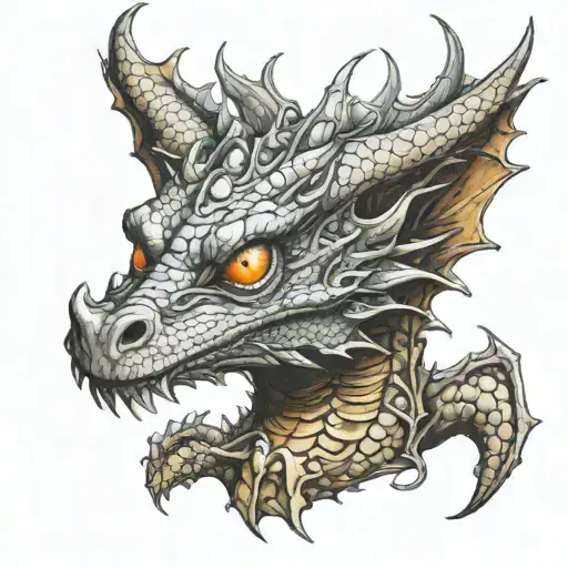 Dragon Whipped And One Eye Inside Representing The Client's