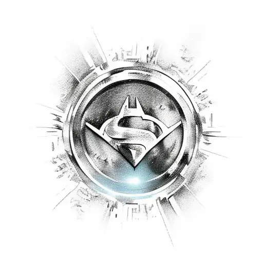 Superhero Battle Scene In Space