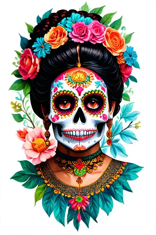 Sugar Skull Frida Kahlo