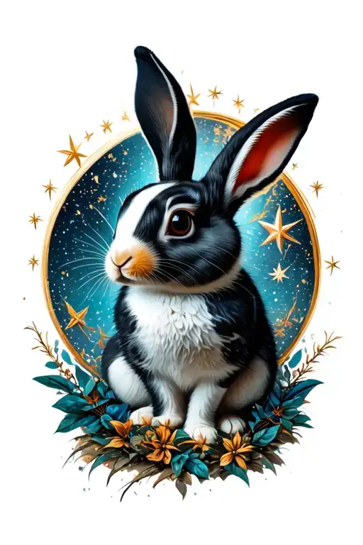 White Rabbit Standing Star