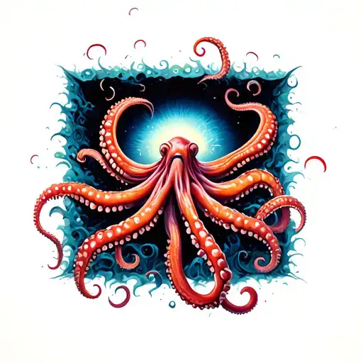 Tentacles Hanging Out Of A Black Hole